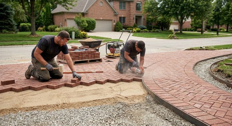 Brick Hardscaping Installation in Worcester, MA