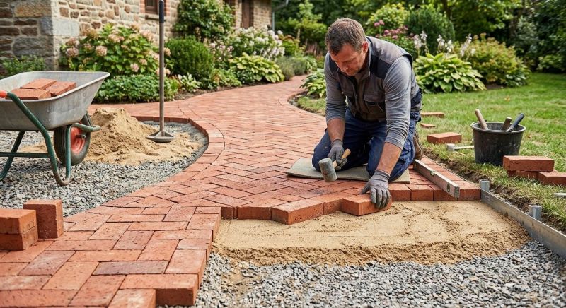 Brick Landscaping Installation in Boston, MA