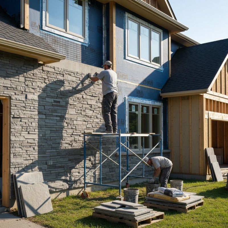 Stone Veneer Siding Service detail