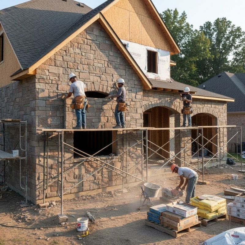 Stone Veneer Siding Service detail